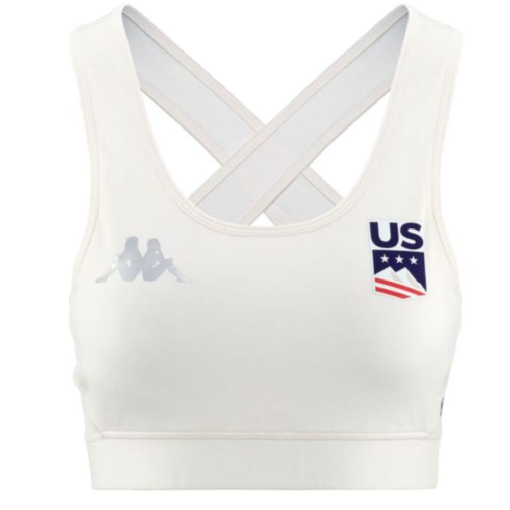 Kappa Kombat U.S. Ski Sports Bra White Egret Medium